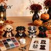 Puppy Bead Art Project Halloween Dog Set, DIY 4 Beaded Figurines, 3D Creative Hobby Sets Craft Kit for Adults Teens, Holiday Decoration Handmade Gift