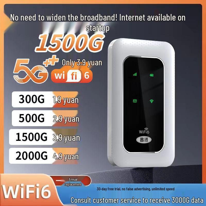 Portable Mobile Wi-Fi Router for Home, Rentals, Construction Sites, Dorms, and Outdoor Events
