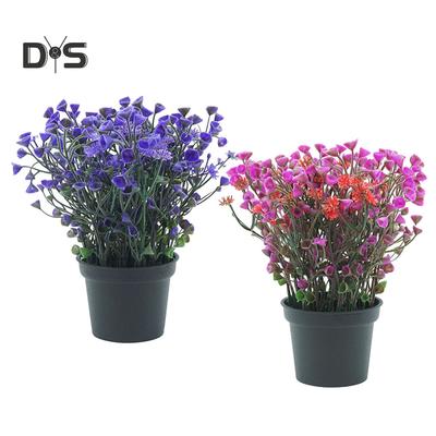 Bouquet de fleurs artificielles, bonsaï, décor de scène, jardin, fête de mariage