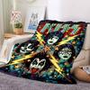 1PC KISS Band Blanket, Throw For Sofa, Bed, Travel, Camping, Livingroom,