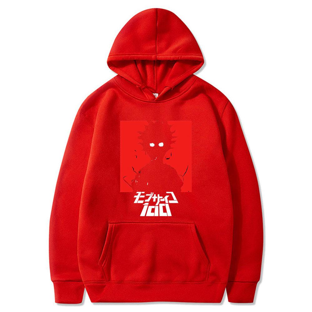 Anime Unisexga Hoodies Mob Psycho 100 Print Streetwear Unisex Women Fashion Oversized Sweatshirts Hoodie Pullovers Tracksuits Clothing