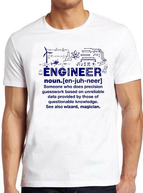Engineer Funny Noun Slogan Joke Cool Saying Sarcastic Wizard T Shirt M94 XXL