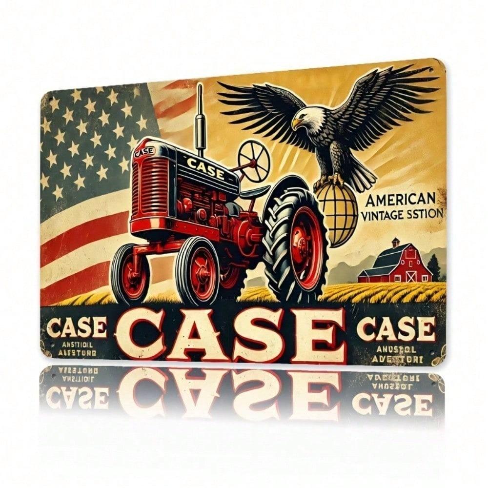 Metal Wall Art Vintage Tractor Farmer Poster Home Kitchen Decor