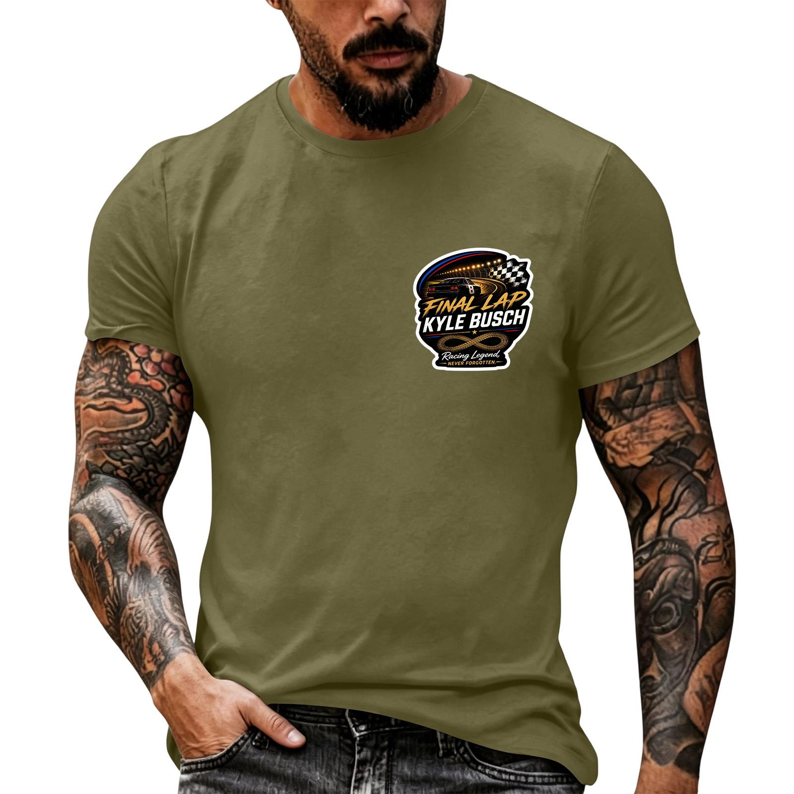 Men s Short Sleeve T Shirt Nascar Racing Inspired Graphic Tee Casual Summer Top Vintage Motorsport Enthusiast Shirt XXXXXL