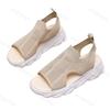 Fashion Summer Women Sport Sandals Mesh Height Increasing Thick Sole Fashion Women Sandals Anti Slip Outdoor Comfort Designer Sandalias
