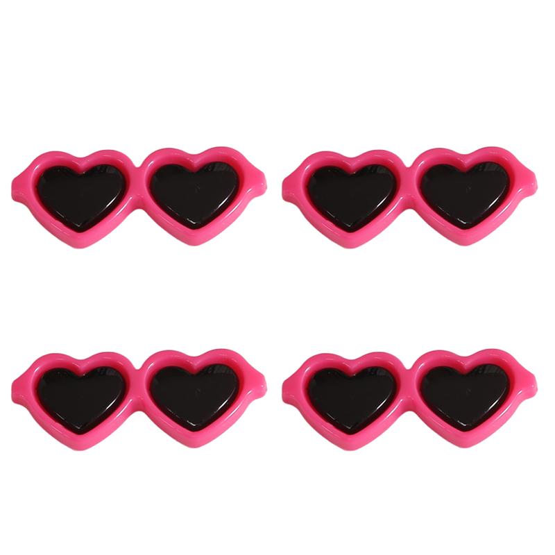10pcs/bag Acrylic Heart-Shaped Glasses DIY Crafts To Make Jewelry Accessories