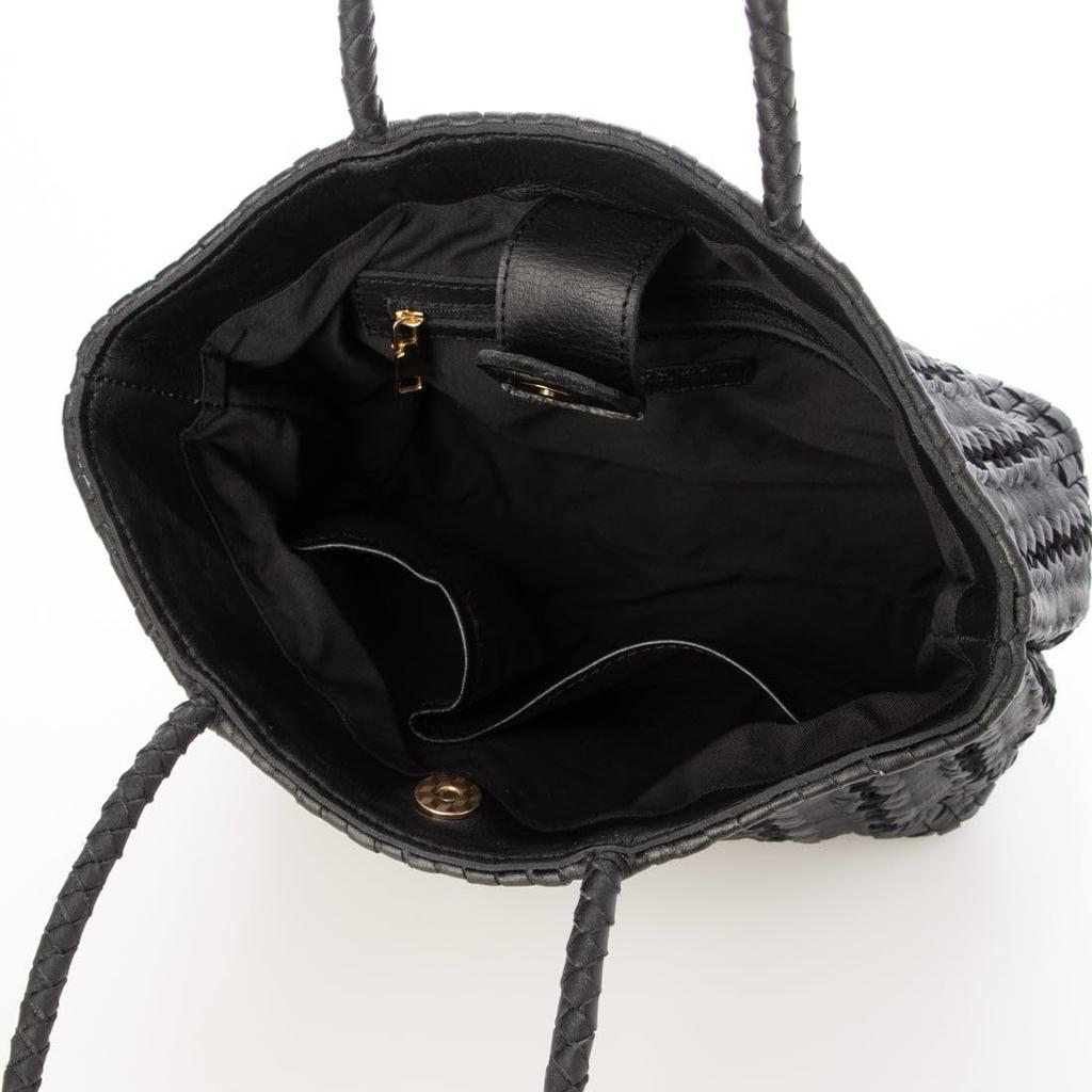 Cowhide Mesh Woven Tote Bag S [Perche]