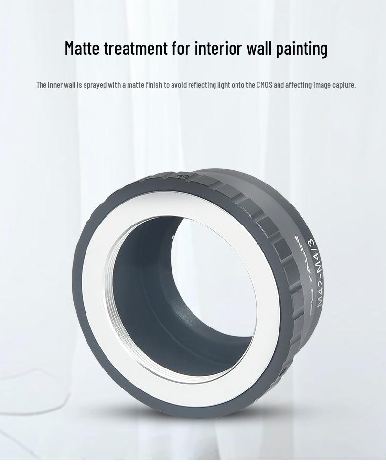 M42 to M4/3 Adapter Ring for Tokuma Lens - Compatible with M4/3 Mirrorless Cameras (No Top)
