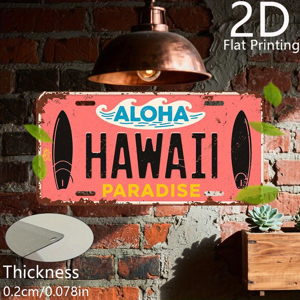 Stück Retro Tenerife Metallschild Spanische Kanarische Inseln Wandkunst Eisen Küstenlinie Dekoration für Zuhause Bar