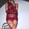 Sexy Lingerie Mesh Sexy Backless Three-Piece Set for Women