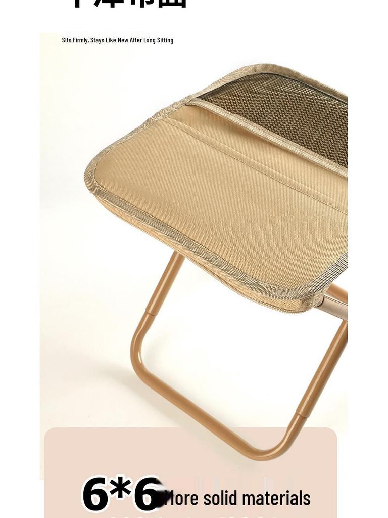 Multifunctional Portable Folding Stool: Outdoor Crossbody Bag, Clutch, Travel Chair for Camping, Fishing, and High-Speed Rail Queue.