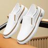 Luxury brand mens casual shoes genuine leather slip on loafers comfy soft breathable walking shoes men driving business shoes