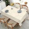 VIKAMA Moderne minimalistische rechteckige Tischdecke - Gemustert für Esstisch, Picknickparty, Heimdekoration
