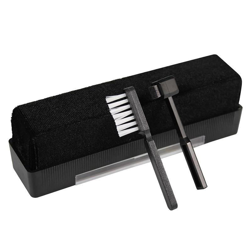 3-in-1 Anti-static Vinyl Record Brush Cleaner Dust Remover Velvet Brush for Phonograph Turntable LP Records Player Cleaning Kit