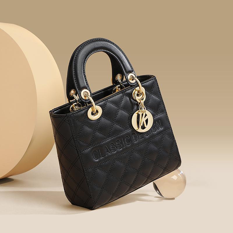 Nová podzimní a zimní crossbody kabelka, luxusní všestranná módní kožená kabelka