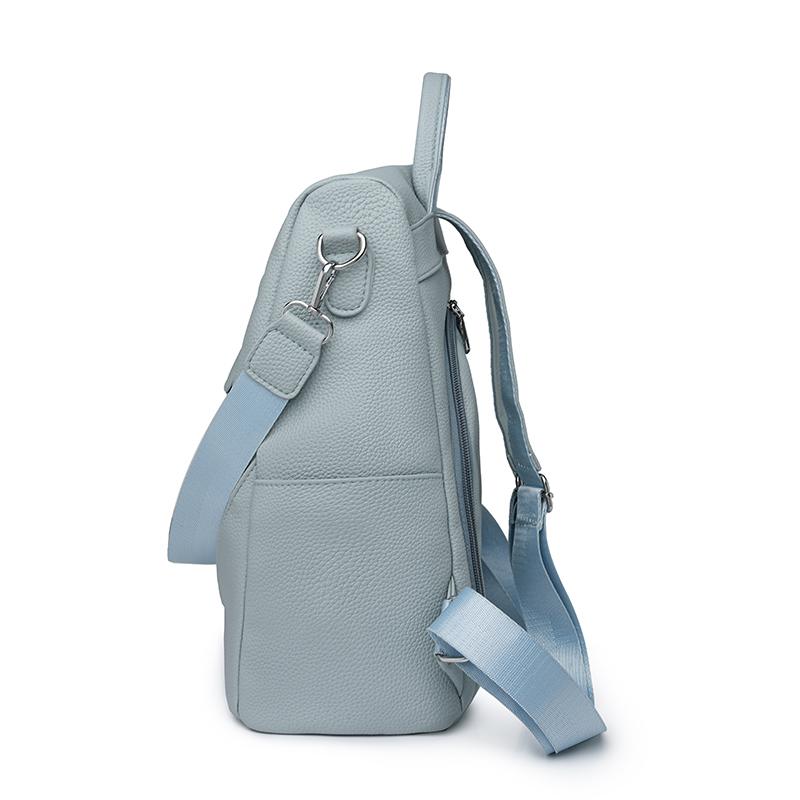 Outdoor Travel Bag PU Women's Large Capacity Backpack Multifunctional Shoulder Bag