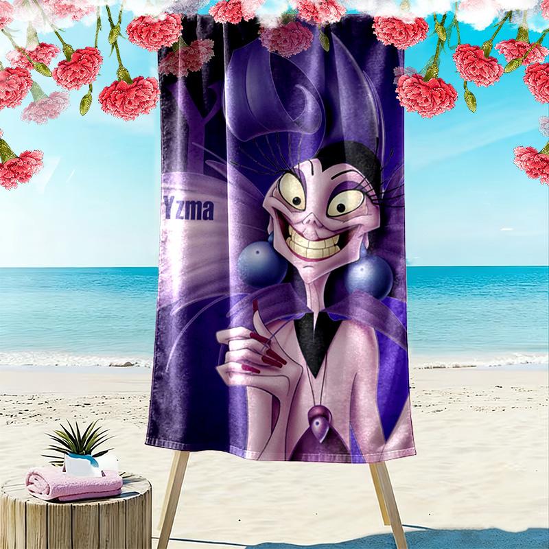 Yzma 2D Flat Print Beach Towel, Large Soft Quick Dry Towel for Beach Camping SwimmingXSTJ0915096