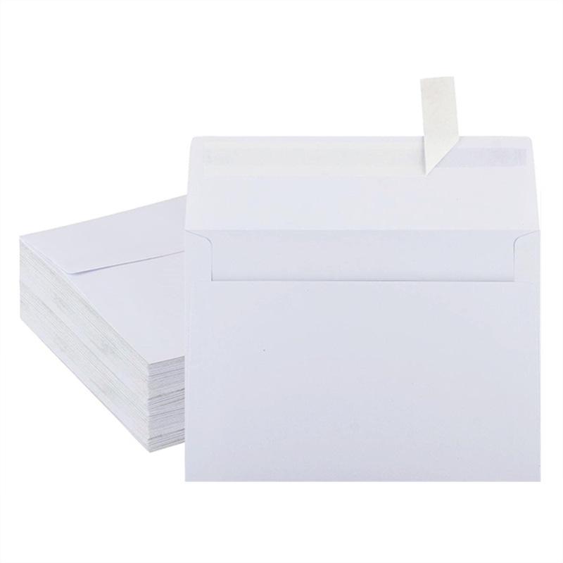 Western Style Double-Sided Coated White Envelope 100g, Kraft Paper Invitation Envelope 130g.