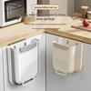 Foldable Hanging Kitchen Trash Can for Food Waste and Bathroom Storage