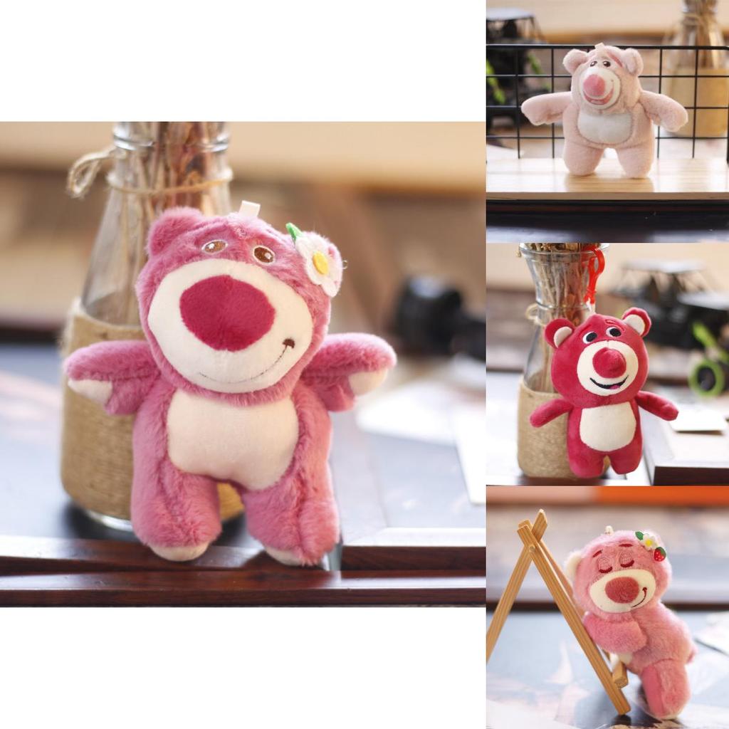 Cute Lotso Strawberry Bear Plush Pendant For Toy Story Fans