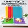 Non-Slip BPA-Free Cutting Board Flexible Foldable Cutting Mat Hanging Hole Design Meat Vegetable Thin Chopping Board