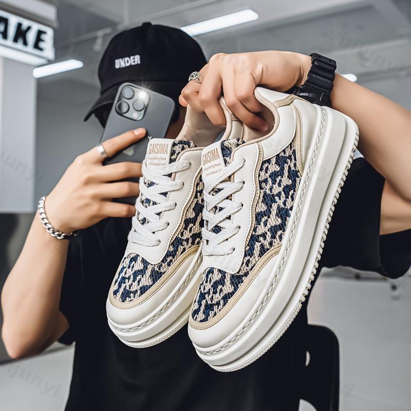 Fashion 2025 Spring New Breathable Men's Casual Shoes Comfortable Versatile Fashion Trend Niche Design Thick Soled Sport Chunky sneakers