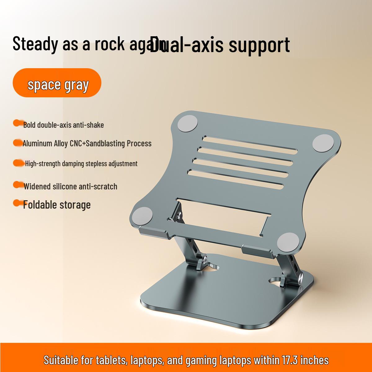 Adjustable Foldable Laptop Stand for Heat Dissipation - Portable Desktop Riser for Office and Study