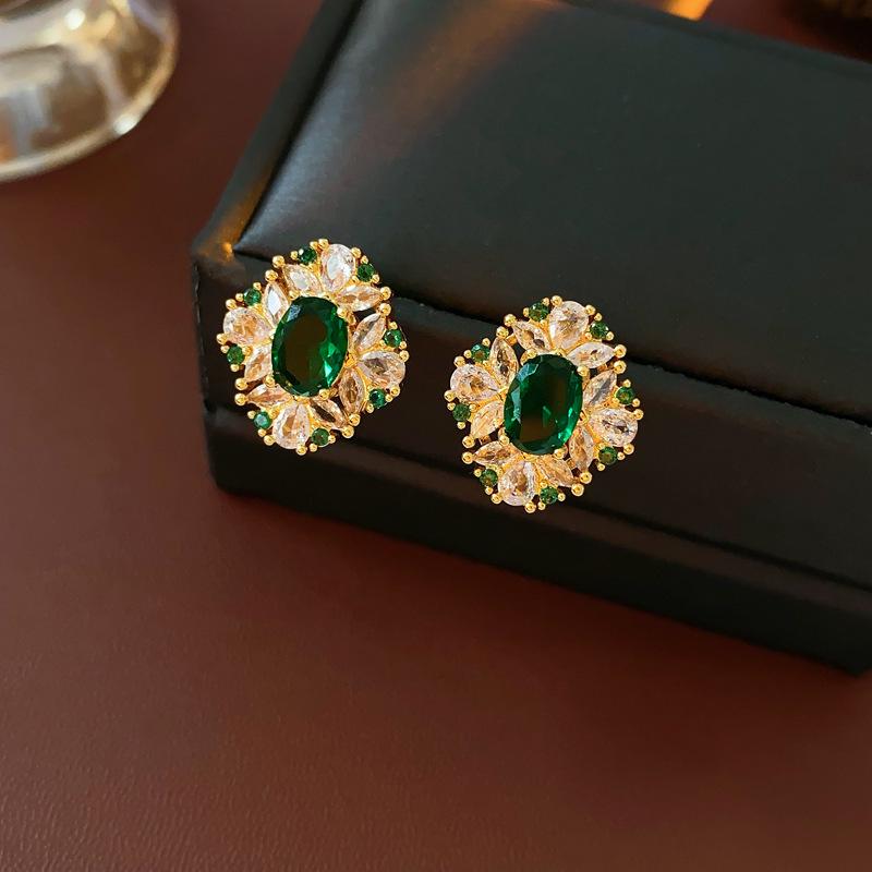 Silbernadel Zirkon Schlangenherz Ohrringe: Elegante, Einzigartige High-End Ohrstecker für Damen