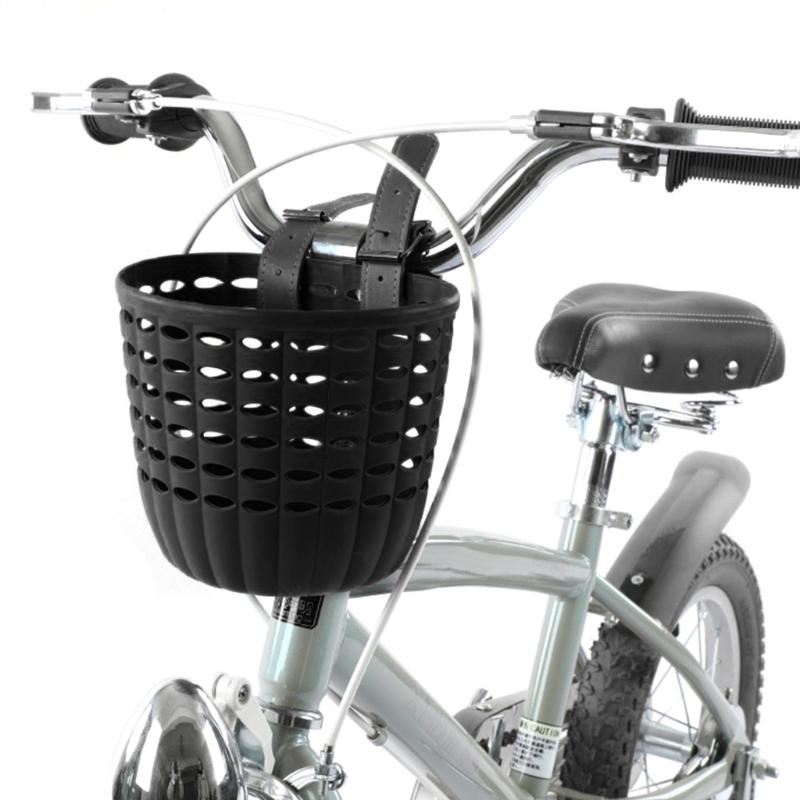 Front Handlebar Basket Waterproof Childrens Bicycles Basket Plastic Tricycle Basket for School, Outdoor, Cycling