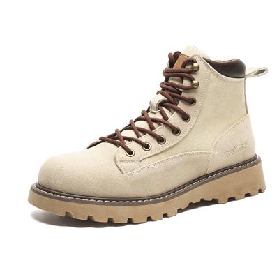 Martin Boots Tooling Autumn And Winter Trendy Shoes Platform Tooling British Style Big Yellow Boots Versatile Hiking Shoes