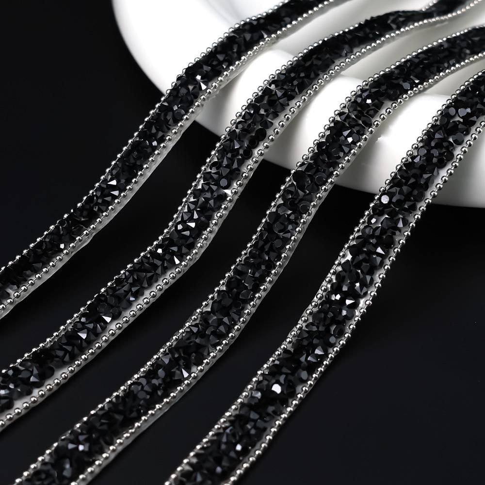 Self-Adhesive Rhinestone Strip Resin DIY Jewelry Stickers