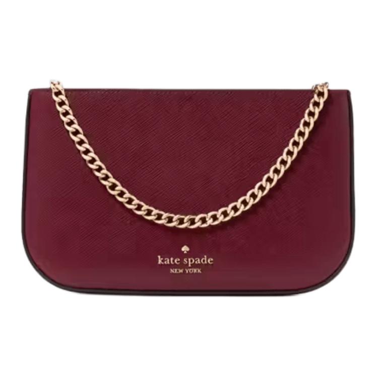 Kate Spade Saffiano Leather One Shoulder Handbag Women's Blackberry KF396-600