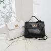 Crocodile Print Handbag Shoulder Bag PU Material for Carrying Everyday Items Outdoors Fashion Backpack Shoulder Bag for Party