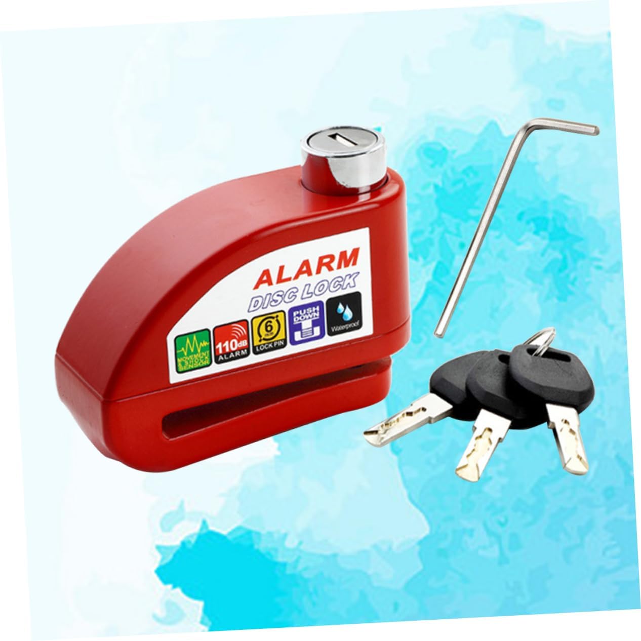 Дисковый замок Сигнализация Дисковый замок Мотоцикл Дисковый замок Мотоциклетный замок — фото 7