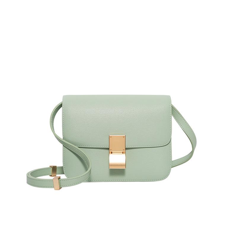 

Leather tofu bag retro small square bag, light luxury niche versatile women s high-end single shoulder messenger trendy women s bag