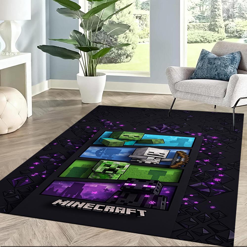 Minecraft 194 Area Rug Suitable for Kitchen Outdoor Game Room Dining Room Antislip Carpet Office home decor Birthday/Christmas Gift