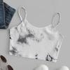 Women Ladies Tie- Print Sleeveless Blouse Pullover Vest Tank Crop Tops Shirts