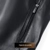 Men's Premium Sheepskin Stand Collar Moto Leather Jacket