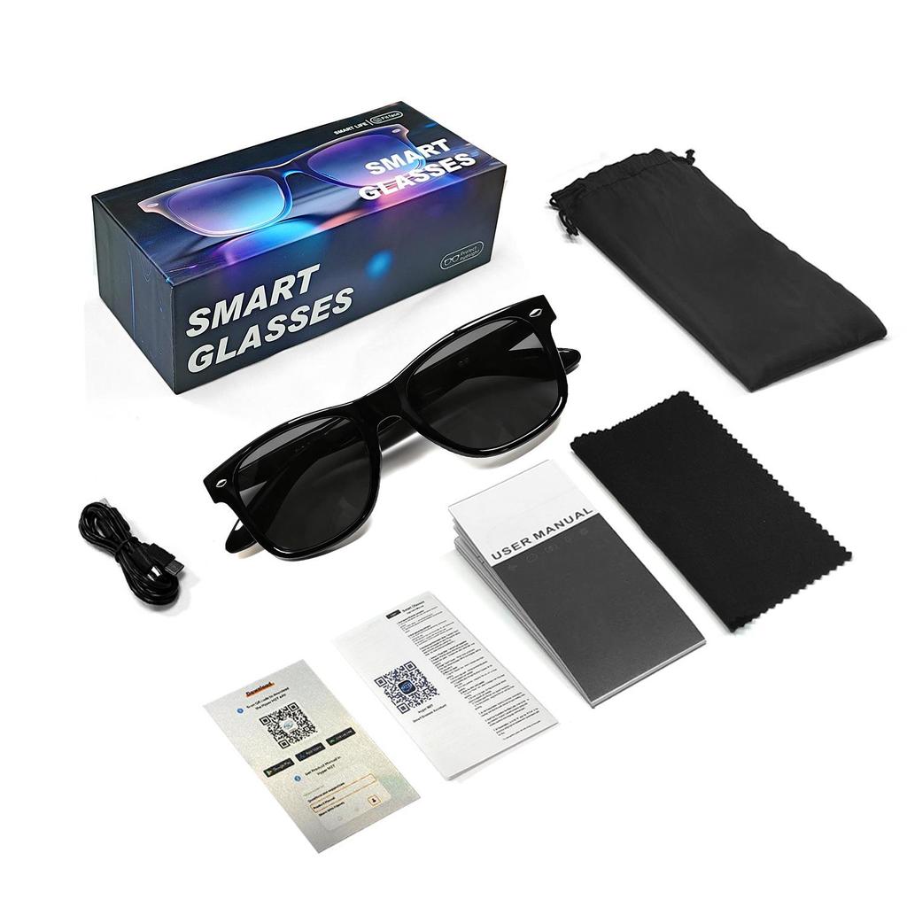 F60 Smart Bluetooth Glasses: AI Translation & Anti-Blue Light, Supports 100+ Languages