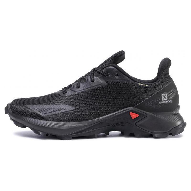 

SALOMON ALPHACROSS Fabric Abrasion Resistant Breathable Low top Running Shoes Men s Black 411053 43⅓