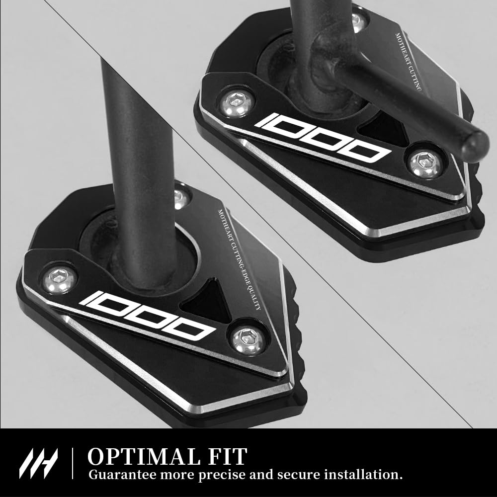 MotHeart Motorcycle Side Stand Stabilizer Compatible Ninja 1000 2018-2023 Ninja 1000SX 2020-2022 Motorcycle Auxiliary