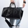 Jordan Borsa Sportiva in PVC Grande Capacità con Logo a Lettera, Borsa da Palestra, Tote da Basket, Borsa a Spalla, Borsa da Viaggio Crossbody, Borse Unisex, Nero HA6466-011