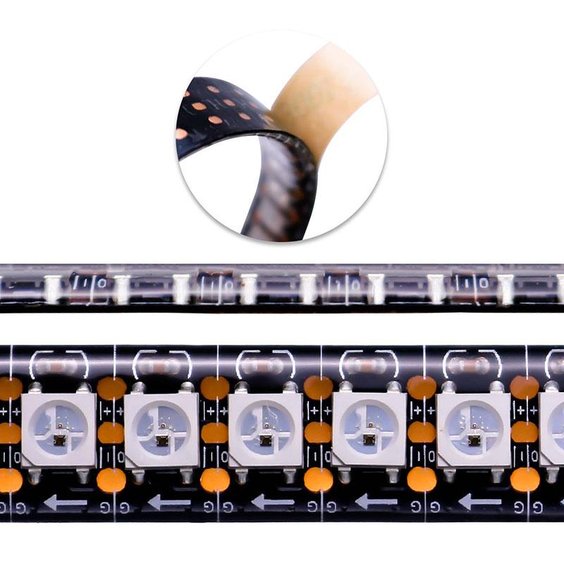 LED Streifen Programmierbare LED Lichter Vollfarbige LED Pixel Streifen Beleuchtung 2812B DC5V DIY PCB Wasserdicht für Party Hochzeit Feiertag
