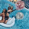 Transparent PVC Inflatable Beach Ball Elastic Beach Ball Confetti Ball Pool Beach Outdoor Toys 5PC