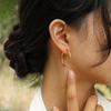 Women Girls Dainty 11mm/20mm/25mm/30mm Hoop Earrings, Chic Anti Allergy Simple Round Minimalist Stainless Steel Huggies Earring