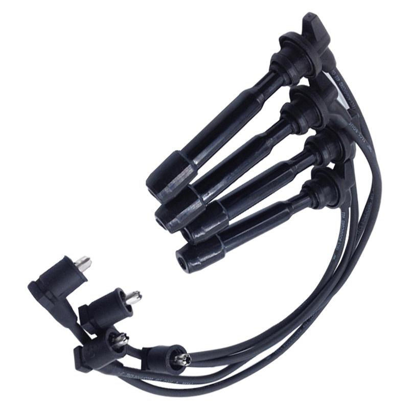 4pcs Spark Plug Cable Ignition Wire Set 27501-23B70 for Hyundai Elantra Tucson Tiburon Coupe 2.0L 1996 1997 1998 1999-2012