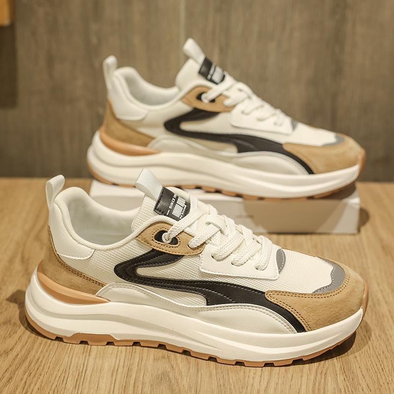 

[Good quality shoes] 2025 spring new men s sports shoes trendy fashion men s shoes mesh breathable casual shoes 45