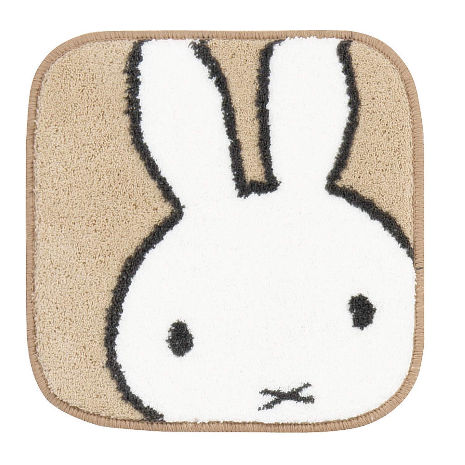 

Senko Miffy Face 38 x 38 64583 Multi-Purpose Mat, Approx. cm, Beige,