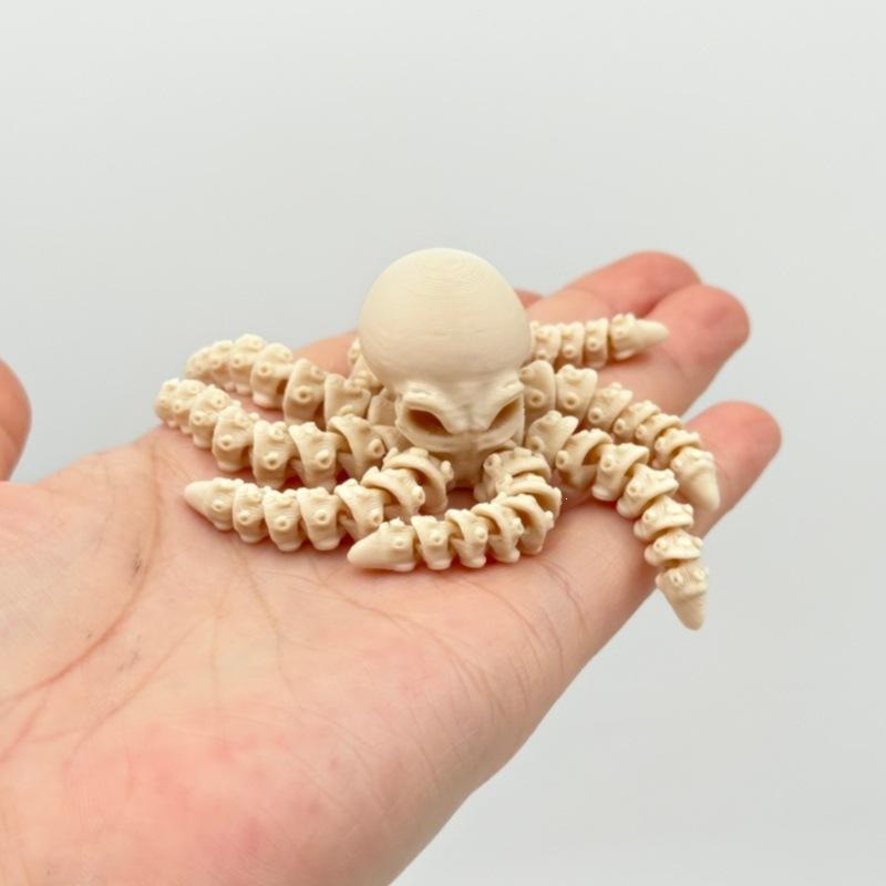 3D Printed Articulated Shark Skeleton Display Model Full Swingable Joints Marine Life Art Piece for Office Desk Decoration