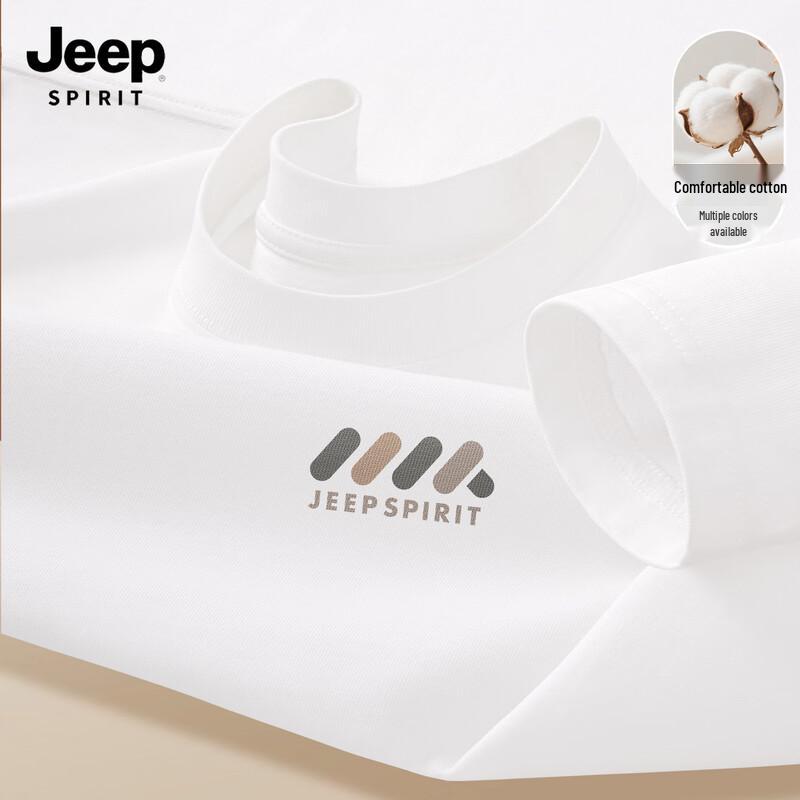 

JEEP SPIRIT Men s 2025 Loose Fit Long Sleeve Cotton T-Shirt XL